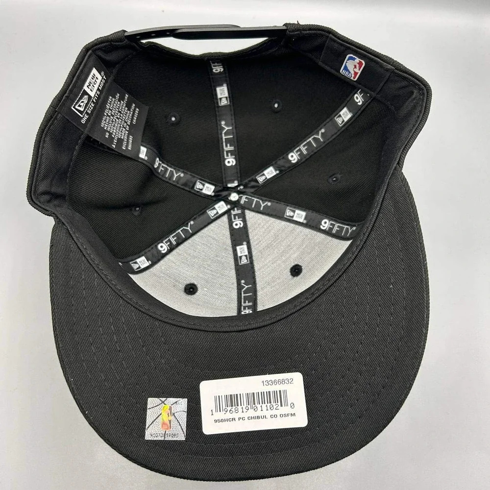 Chicago Bulls‎ Hat Men Black 9Fifty New Era Snap Back Cap New High Crown